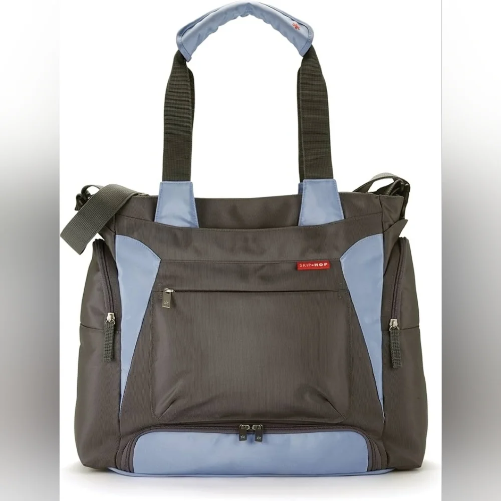Skip Hop Bento Blue/Grey Diaper Bag Bento Tote With Insulated Cooler Bag 18